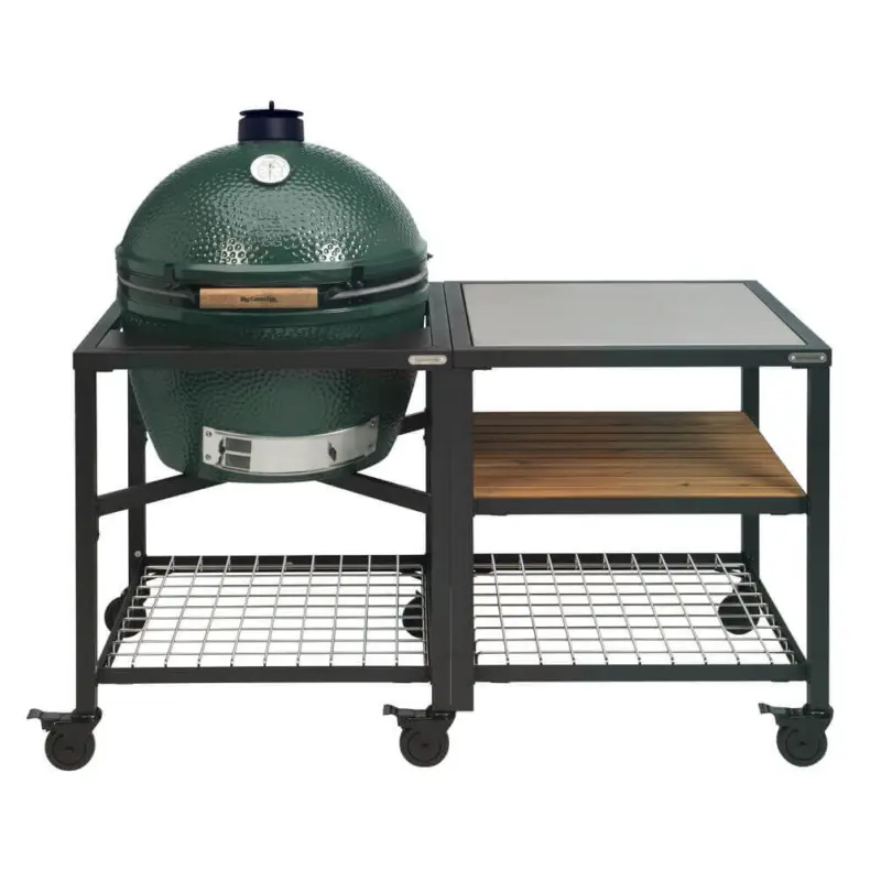 Veilige Betaling Big Green Egg Modular Outdoor Workspace compleet systeem SS-Wood-Grid incl. XXL barbecue