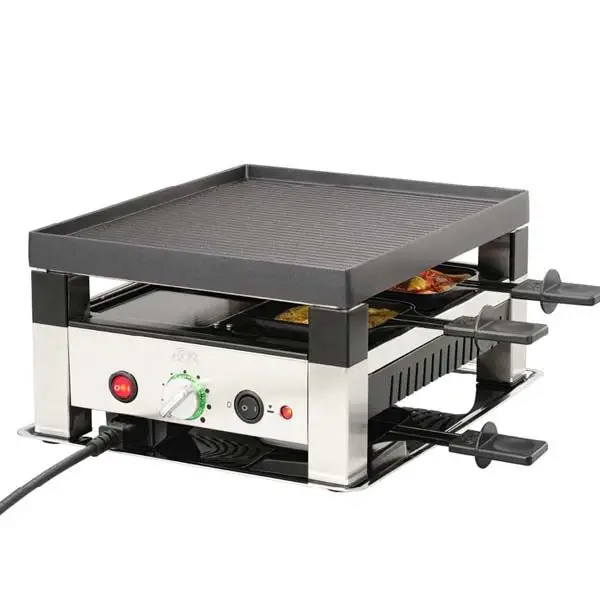 Lage Kosten Solis Table Grill 5-in-1 gourmetstel 4 persoons rvs zwart