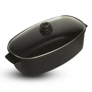Gastrolux Expert braadpan voor inductie 40,5 x 24,5 cm h 20 cm incl. glasdeksel aluminium Direct Verzonden