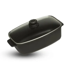 Koopje Gastrolux Expert braadpan voor inductie 32,5 x 20,5 cm h 18 cm incl. glasdeksel aluminium