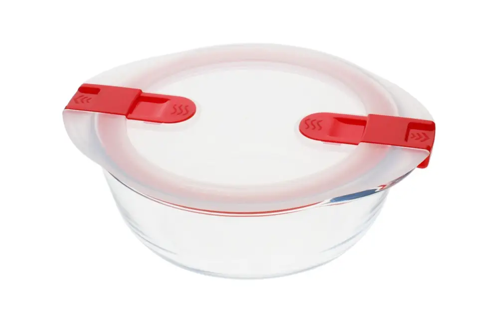 Pyrex Cook & Heat ronde ovenschaal met deksel 1,1 L glas Premium