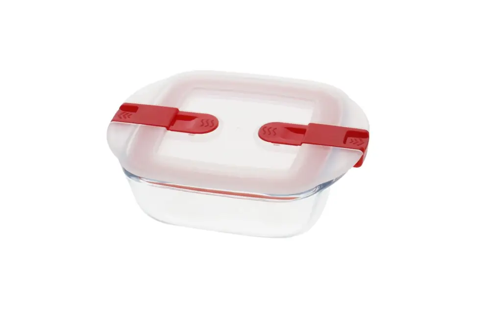 Koop Vandaag Pyrex Cook & Heat vierkante ovenschaal met deksel 0.35 L glas