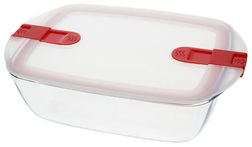 Koop Vandaag Pyrex Cook & Heat rechthoekige ovenschaal met deksel 2.5 L glas
