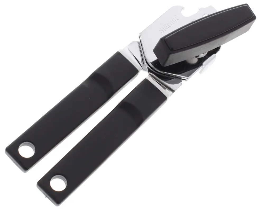 Weekendaanbieding Westmark blikopener 18,5 cm kunststof zwart