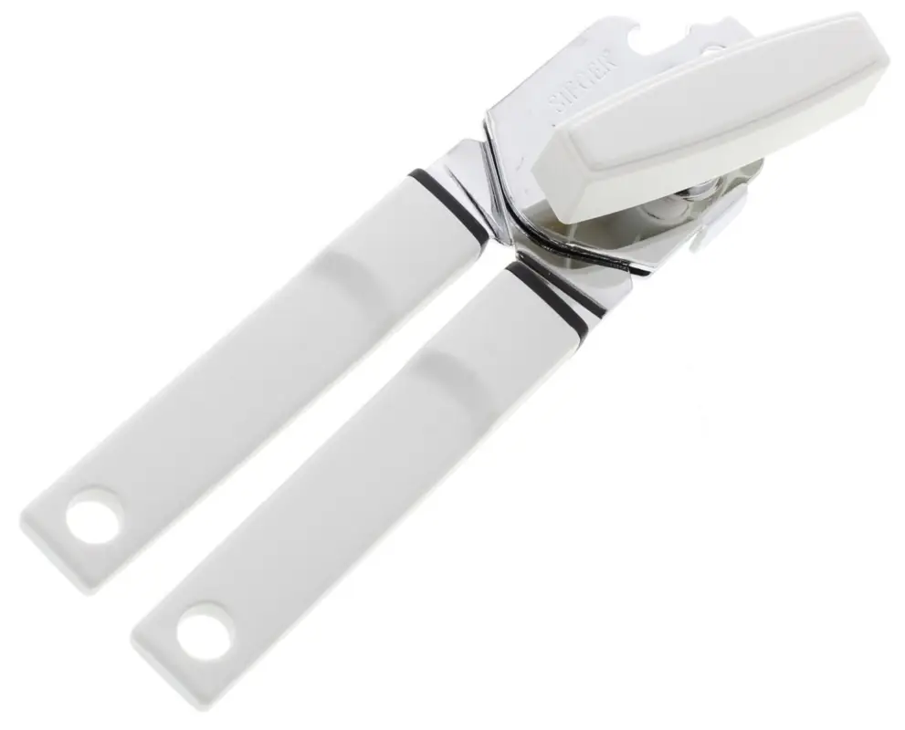 Westmark blikopener 18,5 cm kunststof wit Actieprijs