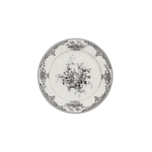 Gien Les Dépareillées Fleurs onderzetter 12,8 cm keramiek crème-zwart Speciale Aanbieding