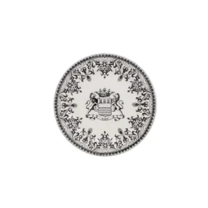Gien Les Dépareillées Blason onderzetter 12,8 cm keramiek crème-zwart Nieuw