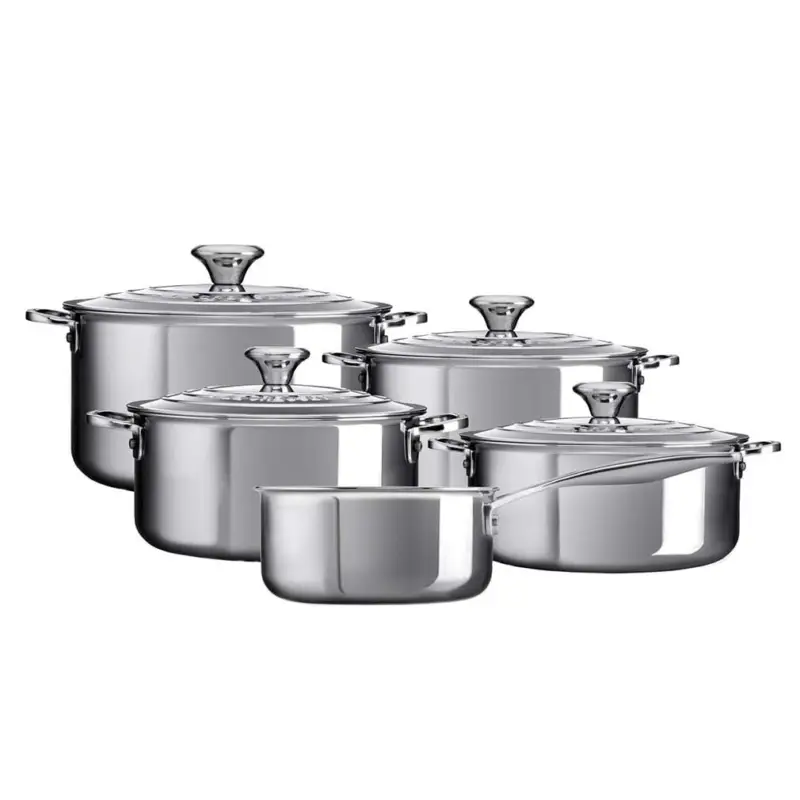 Goedkoop Le Creuset pannenset rvs 5-delig