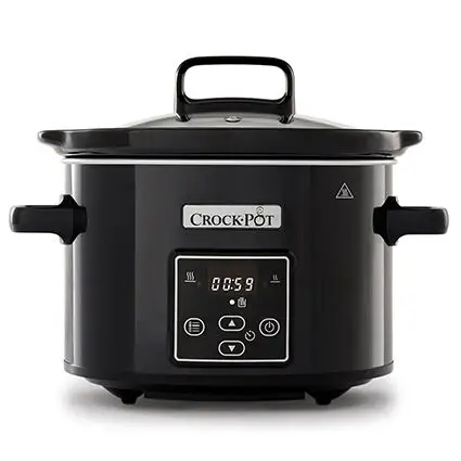 Laatste Versie Crock-Pot CR061 Digital slowcooker 2,4 liter zwart