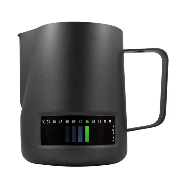 Uitverkoop Latte Pro melkkan met temperatuurindicatie 600 ml zwart