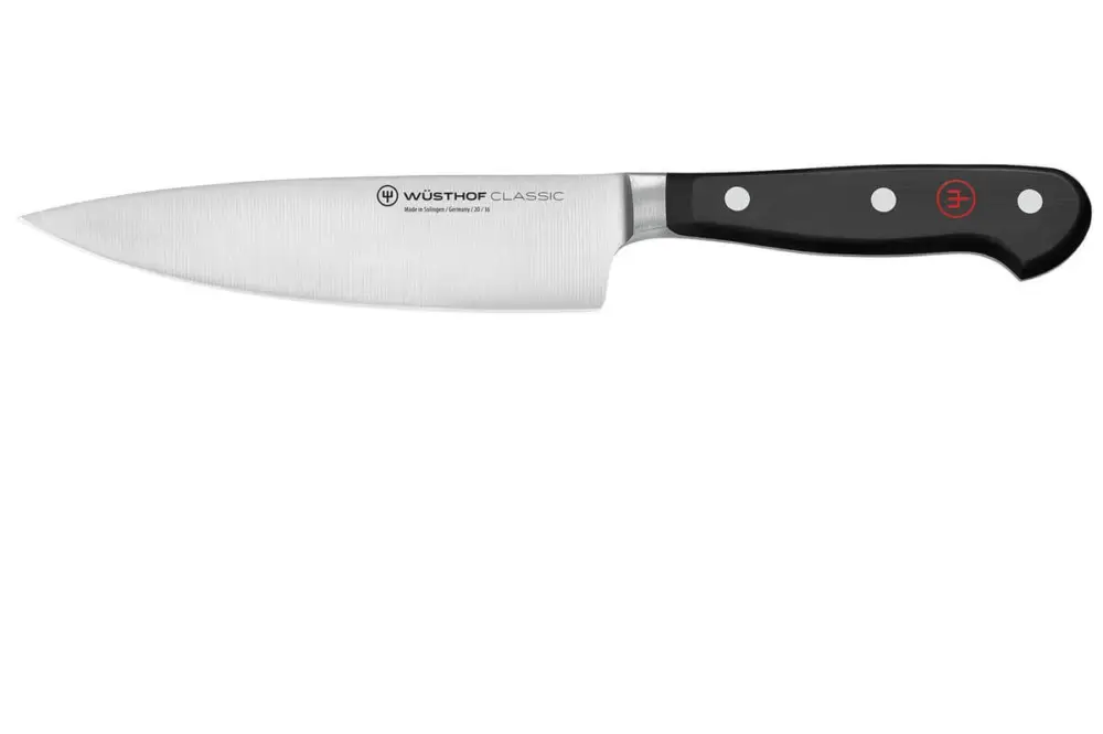 Uitverkoop Wüsthof Classic koksmes 16 cm halfkrop messenstaal