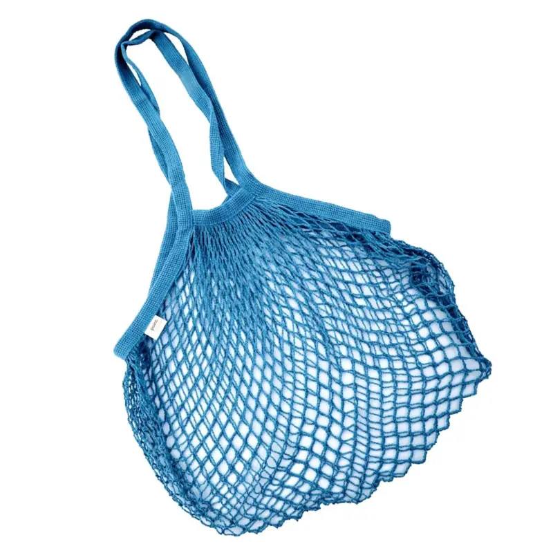 Exclusieve Aanbieding Point-Virgule Parijse nettas met lange handvatten 45 x 33 cm donkerblauw
