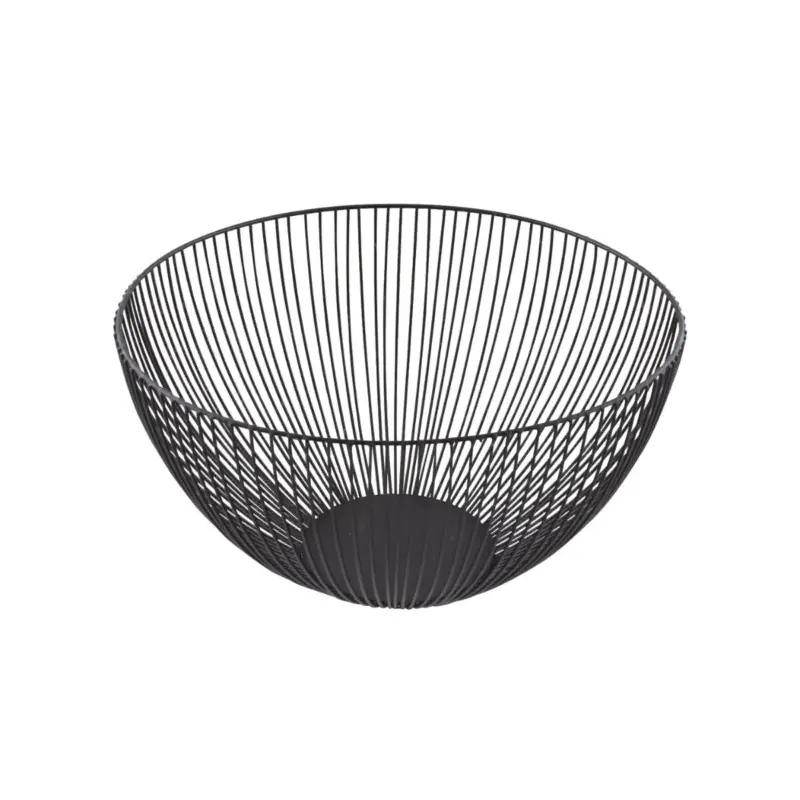 Koopje Point-Virgule Wire fruitmand ø 25 cm zwart