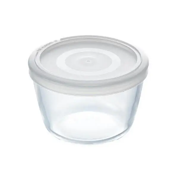 Pyrex Cook & Freeze ronde schaal met deksel 1,1 liter glas Populair