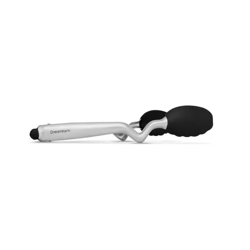 Dreamfarm Clong kleine serveertang 25 cm rvs/silicone zwart Nieuw