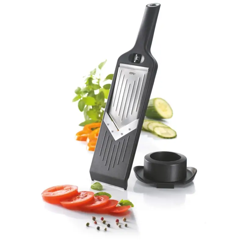 Beperkt Aanbod Gefu Violi mandoline 32 cm rvs zwart
