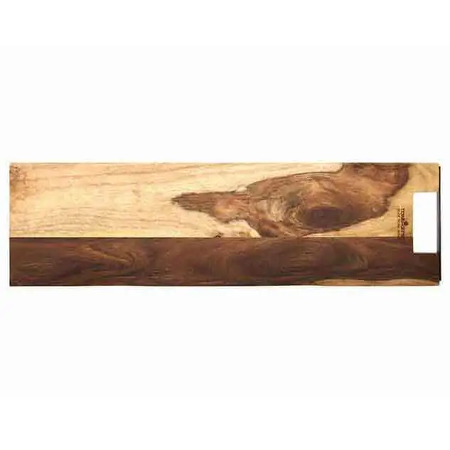 Bowls and Dishes Rose Wood rechte serveerplank met metalen handvat 69 cm Must-Have