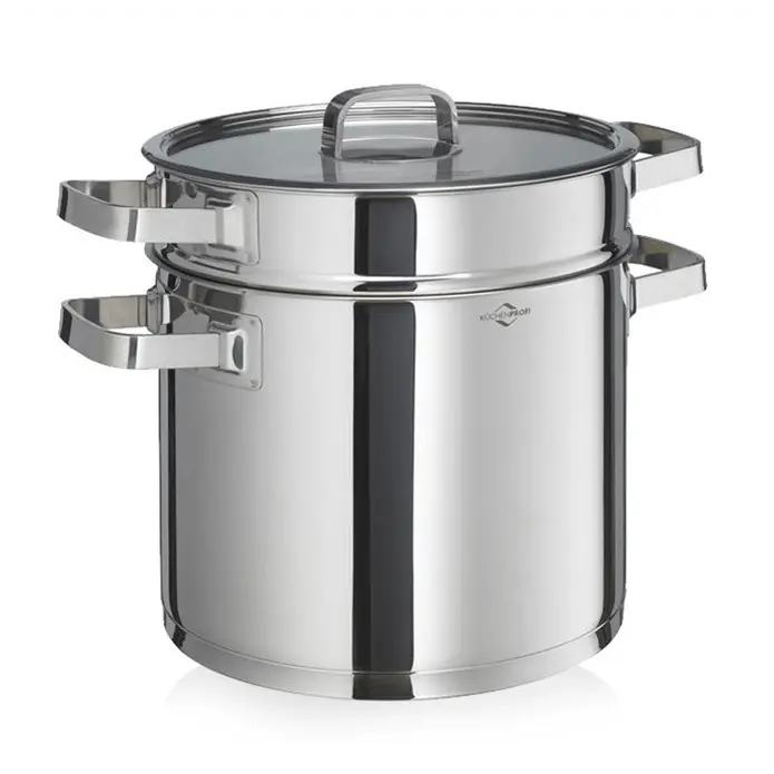 Küchenprofi San Remo kookpan met pasta-inzet ø 22 cm rvs Gereduceerde Prijs