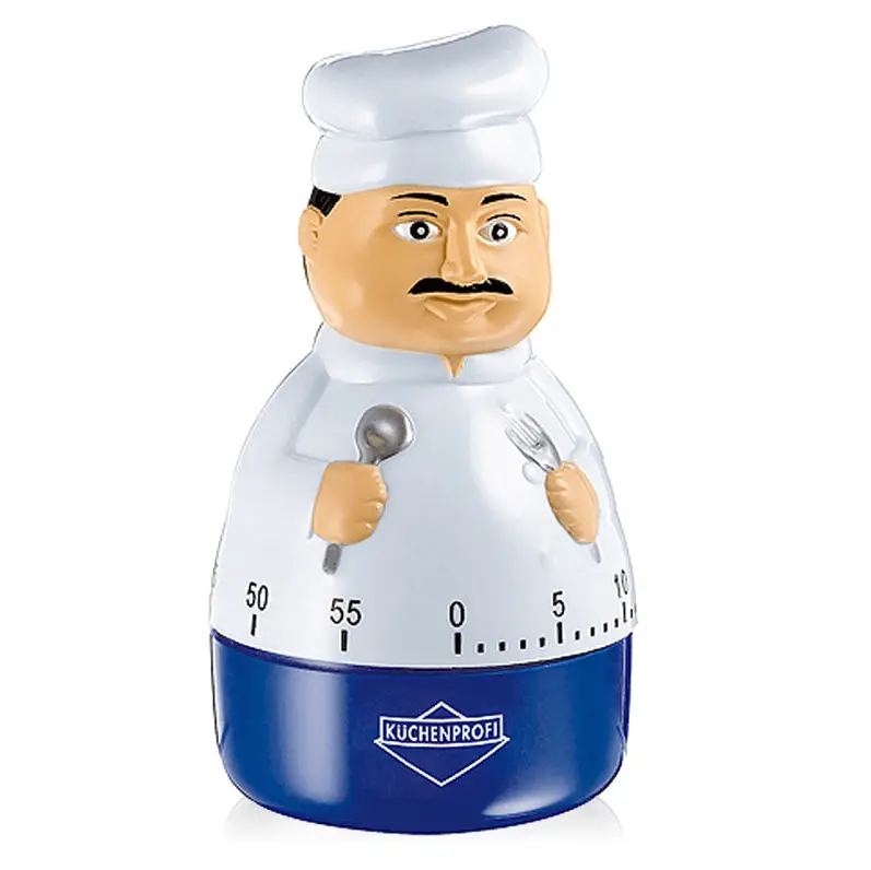 Nieuw Küchenprofi Peppino kookwekker ø 6 cm rvs wit blauw
