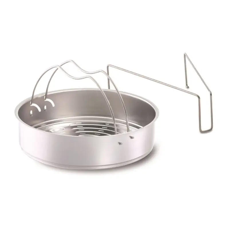 Op = Op Fissler Vitavit / Vitaquick geperforeerde inzet met driepoot 22 cm roestvrij staal