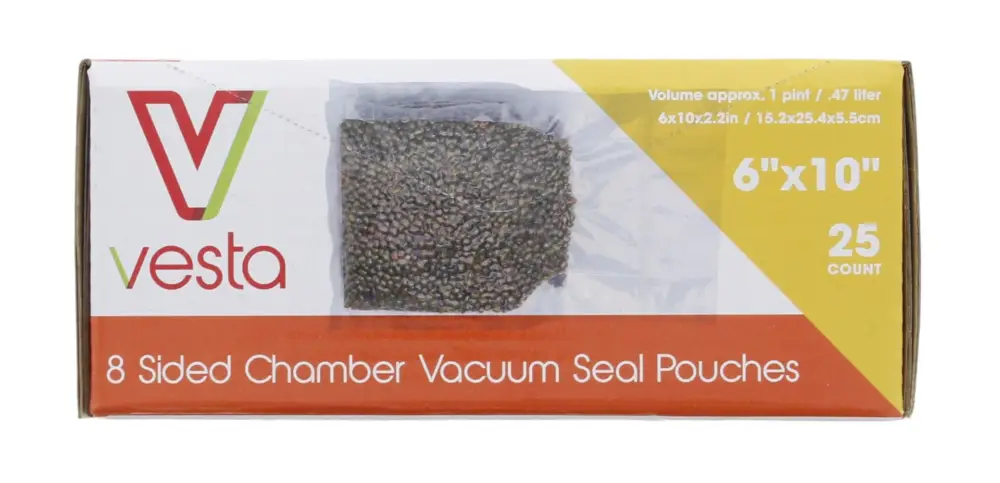 Speciale Aanbieding Vesta vacuümzakken 8-zijdig 15,2 x 25,4 x 5,5 cm 25 stuks