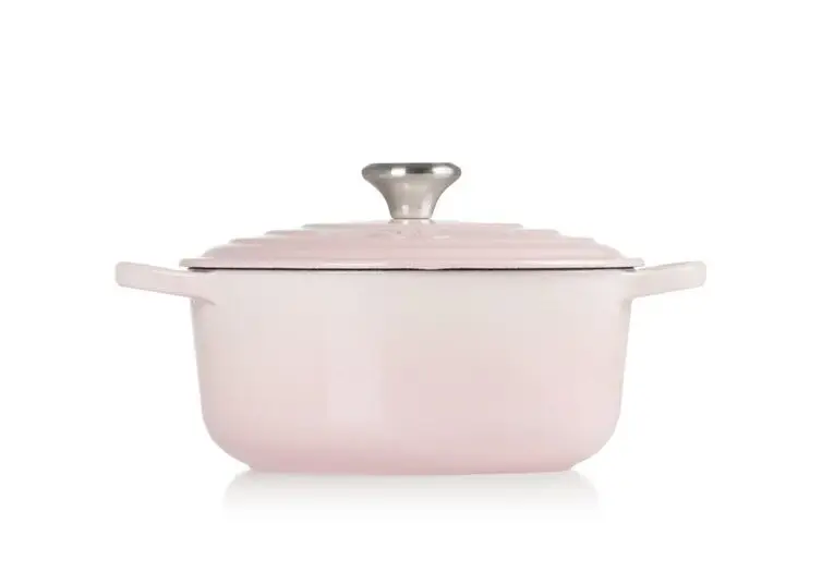 Le Creuset Signature braadpan 2,4 liter ø 20 cm gietijzer Shell Pink Direct Verzonden
