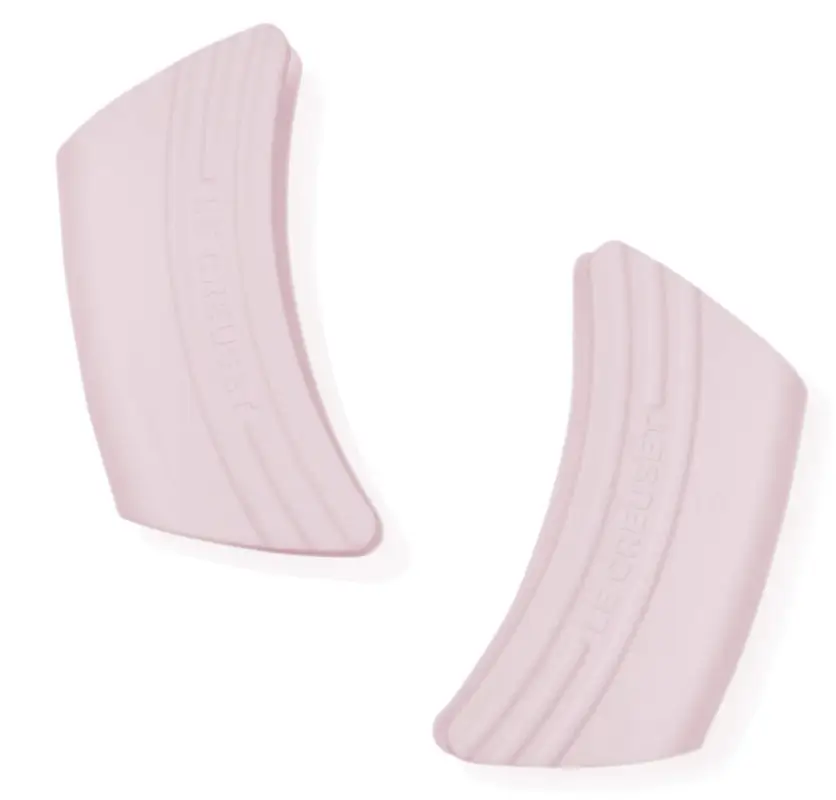 Le Creuset handvatten 12 x 6,5 cm silicone Shell Pink 2 stuks Nieuw