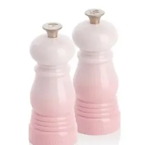 Weekendaanbieding Le Creuset peper- en zoutmolen 11 cm kunststof Shell Pink 2-delig