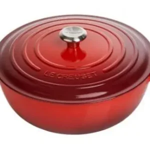 Le Creuset wok-braadpan ø 28 cm gietijzer kersrood Finale Uitverkoop