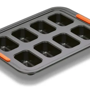 Le Creuset Pâtiliss bakvorm voor 8 mini-cakes staal zwart Finale Uitverkoop