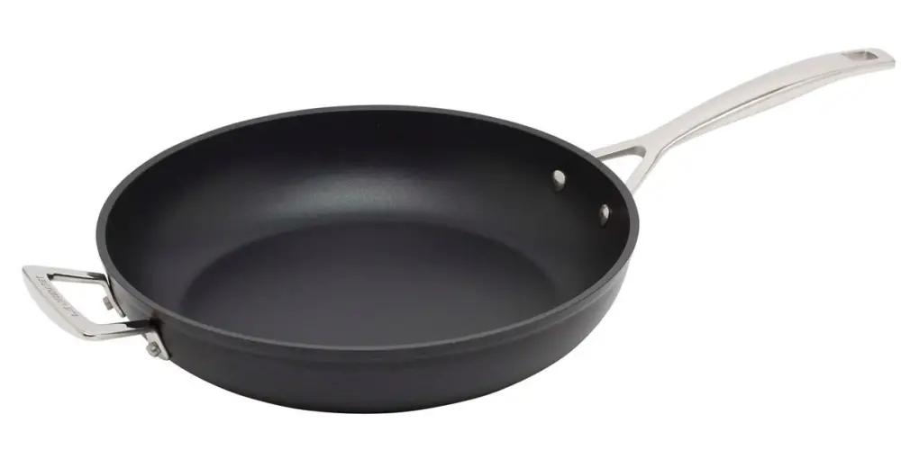 Le Creuset Les Forgées diepe koekenpan met tegengreep ø 30 cm aluminium Korting