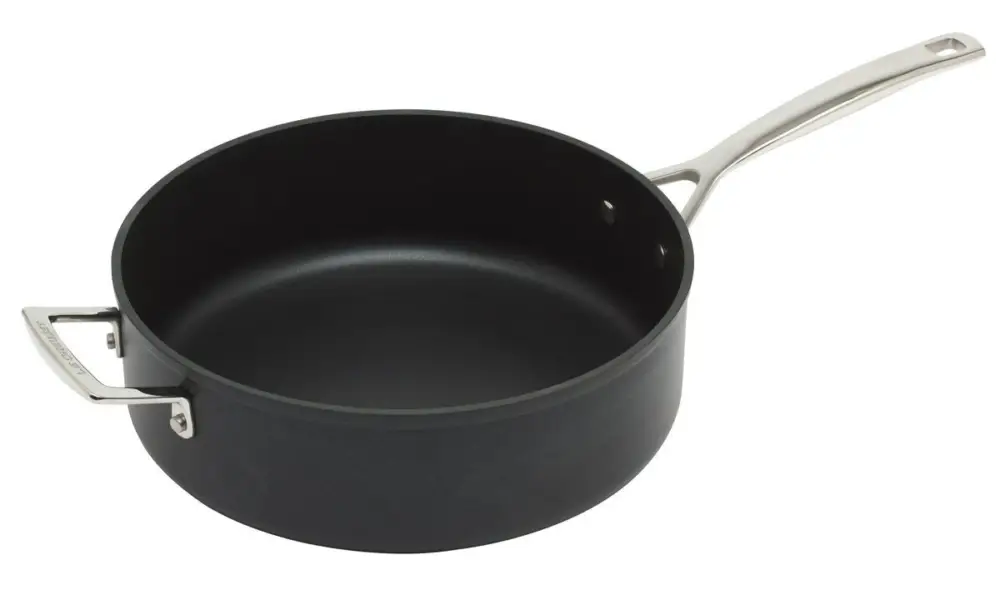 Le Creuset Les Forgées sauteerpan met rechte wand en tegengreep ø 28 cm aluminium Lage Kosten