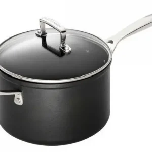 Hoge Kwaliteit Le Creuset Les Forgées steelpan met glasdeksel 3,8 liter ø 20 cm aluminium