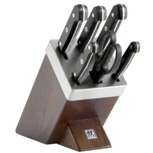 Dagaanbieding Zwilling Gourmet SharpBlock messenset met messenblok essenhout 7-delig