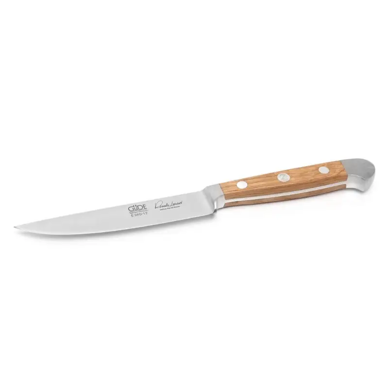 Tijdelijk Beschikbaar Güde Alpha Oak 'Porterhouse' steakmes zonder kartel 12 cm messenstaal eikenhout