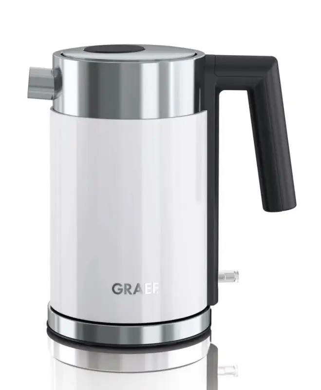 Graef waterkoker 1 liter kunststof rvs wit Flitsaanbieding