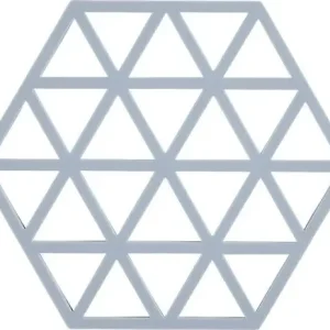 Beperkte Voorraad Zone Denmark Triangles onderzetter 16 x 14 cm silicone babyblauw
