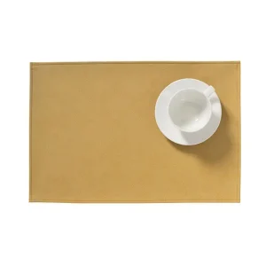 Seizoensaanbieding Finesse Monaco Raw placemat 30 x 45 cm kunstleer Ocre