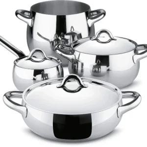 Lage Prijs Alessi Mami pannenset rvs 7-delig