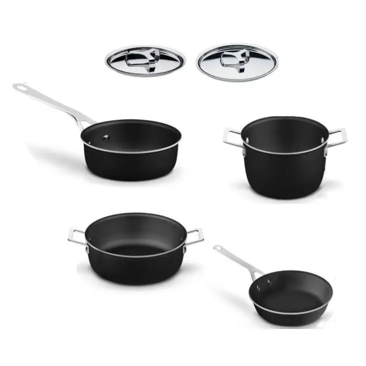 Alessi Pots & Pans pannenset gerecycled aluminium 6-delig Voordeelprijs