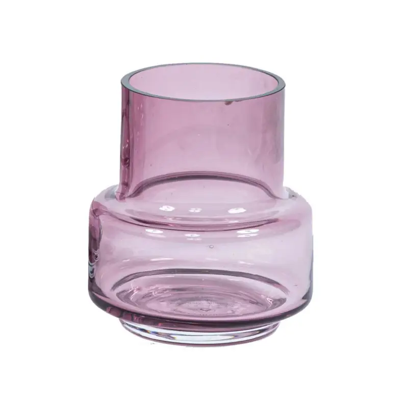 Bestseller Oldenhof waxinelichthouder ø 9 x 10 cm glas paars