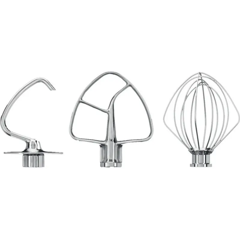 Gratis Retour KitchenAid set draadgarde, menghaak, kneedhaak voor 4,8 liter mixers rvs