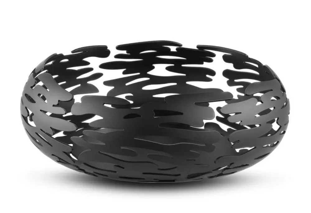Aanbieding Alessi Barknest schaal ø 21 cm h 7 cm rvs zwart