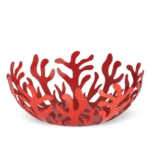 Alessi Mediterraneo fruitschaal ø 21 cm rvs rood Lage Kosten