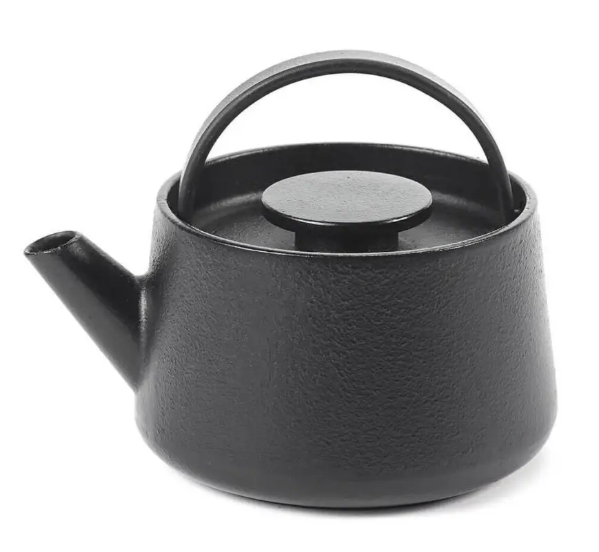Gecertificeerd Serax INKU by Sergio Herman theepot 600 ml gietijzer zwart