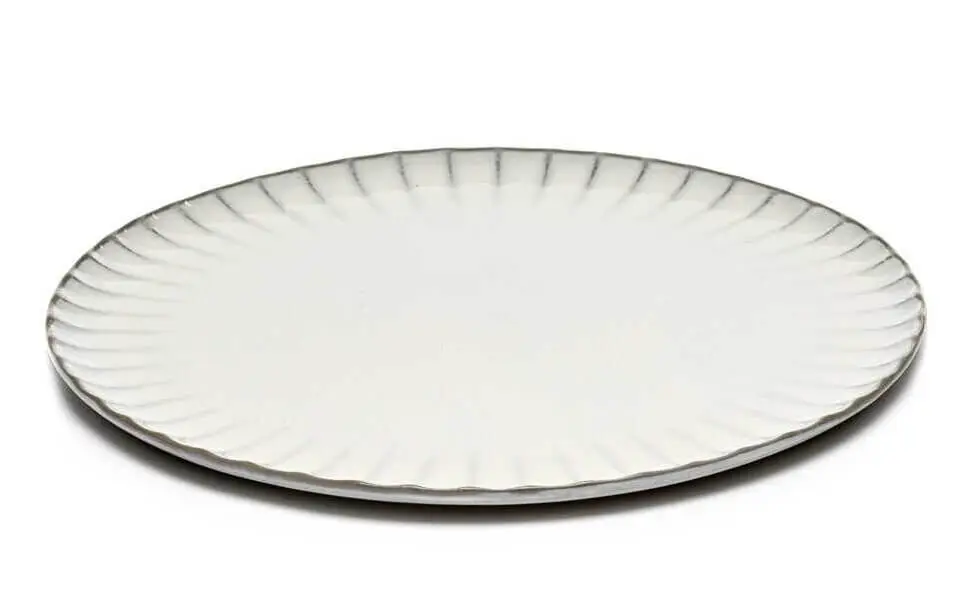 Serax INKU by Sergio Herman bord XL ø 27 cm h 1,7 cm aardewerk wit Shop Nu