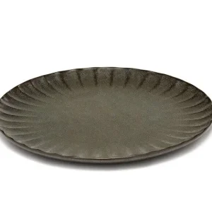 Serax INKU by Sergio Herman bord XS ø 15 cm h 1,7 cm aardewerk groen Koopje