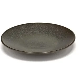 Serax INKU by Sergio Herman schotel voor espressokop ø 12 cm h 1,6 cm aardewerk groen Exclusieve Aanbieding