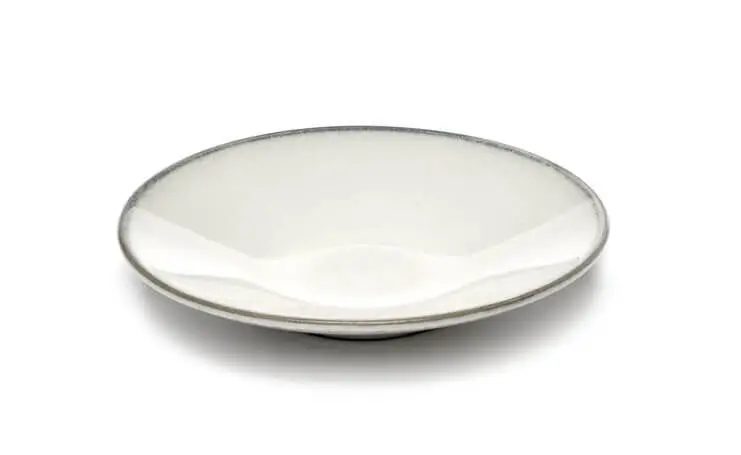 Serax INKU by Sergio Herman schotel voor koffiekop ø 14 cm h 1,4 cm aardewerk wit Flitsaanbieding