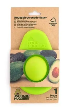 Premium Food Huggers Single Avocado Hugger silicone groen